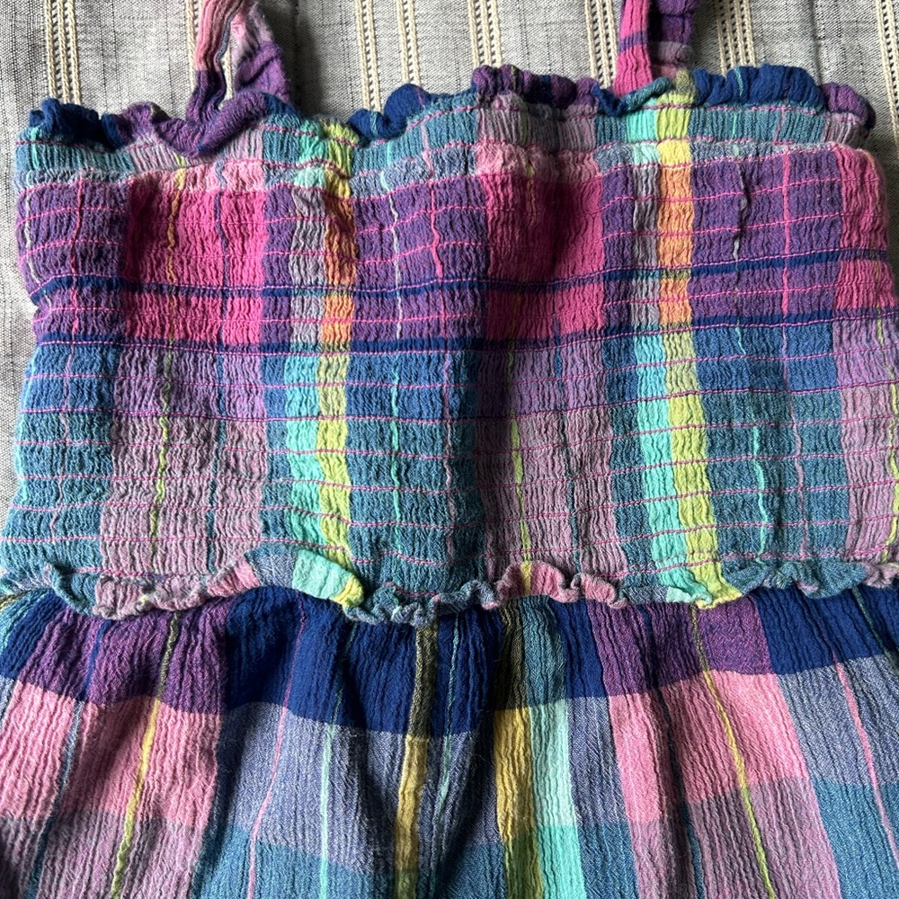Gap kids Colorful Plaid Kids Jumpsuit - Picture 3 of 7